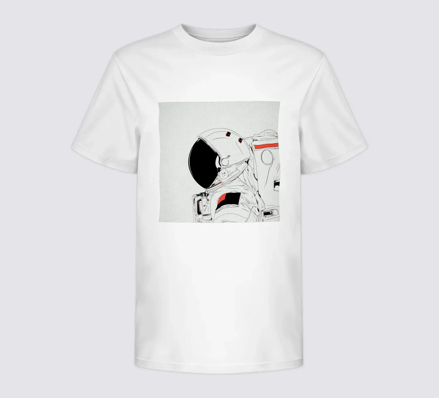 Astro White t-shirt bambini da Cranio Dsgn