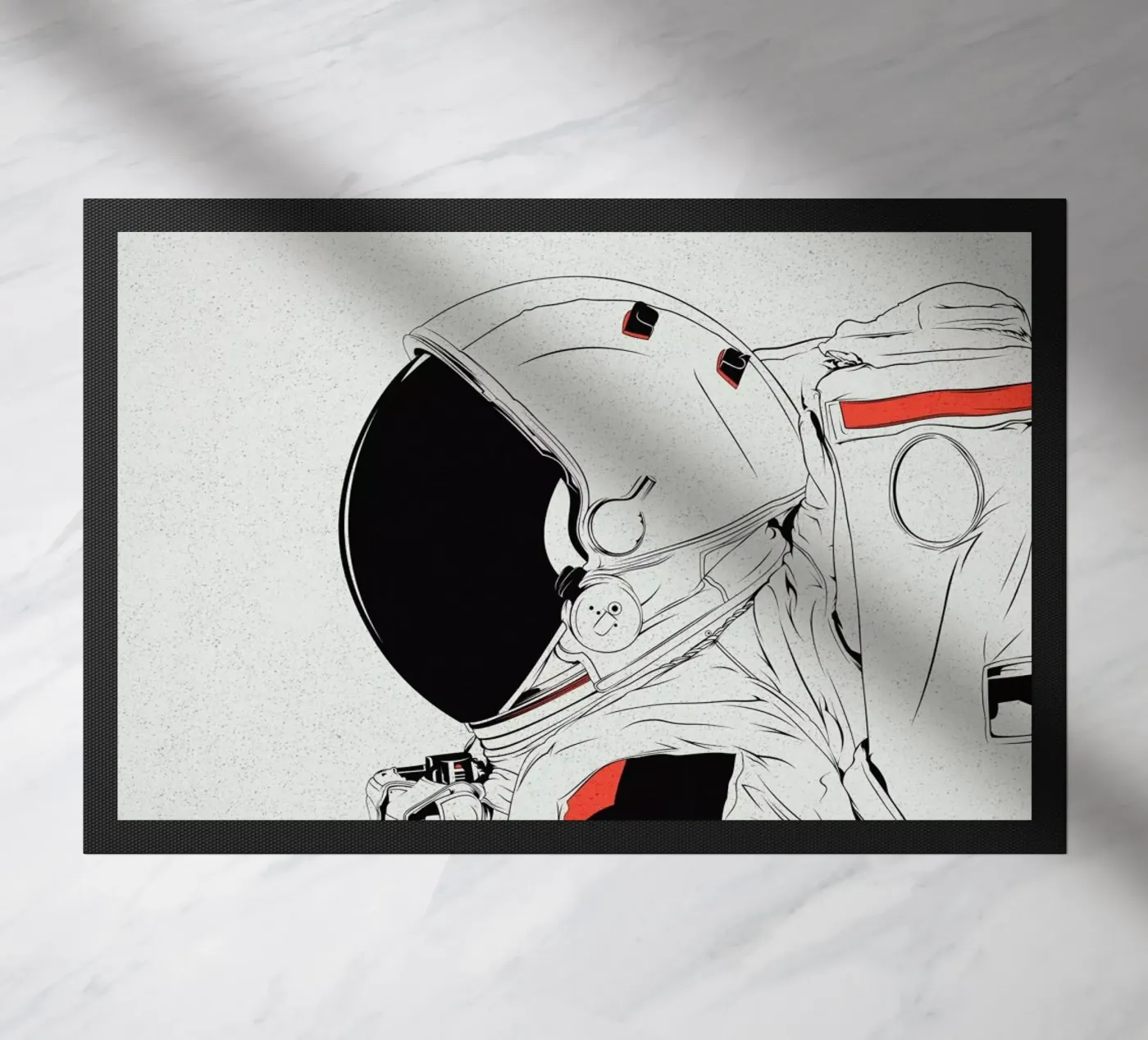 Astro White doormat by Cranio Dsgn