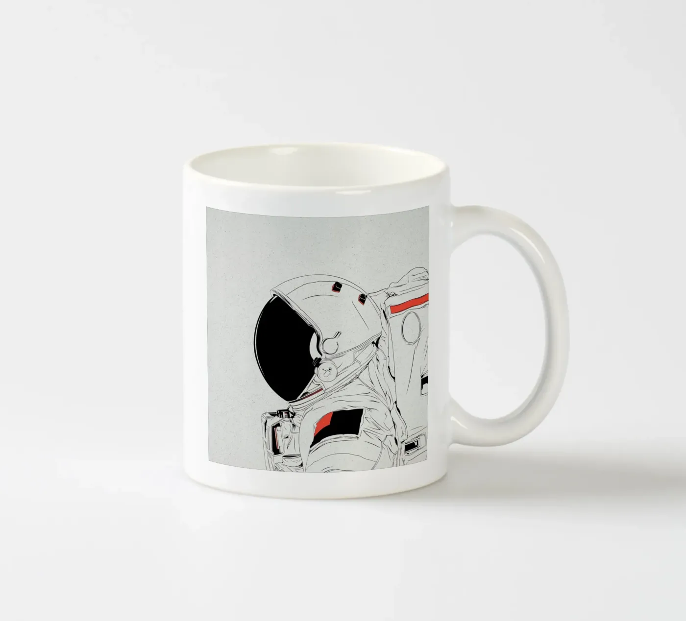 Astro White tazza in ceramica da Cranio Dsgn