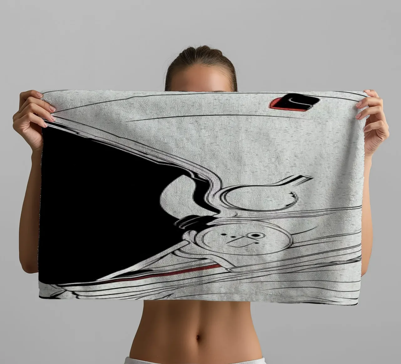 Astro White asciugamano da bagno da Cranio Dsgn