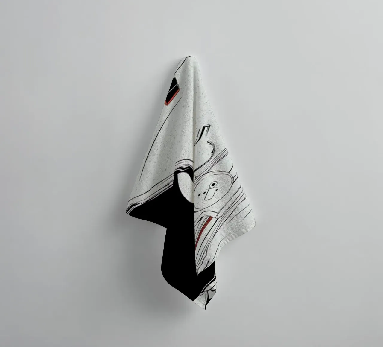 Astro White asciugamano da bagno da Cranio Dsgn