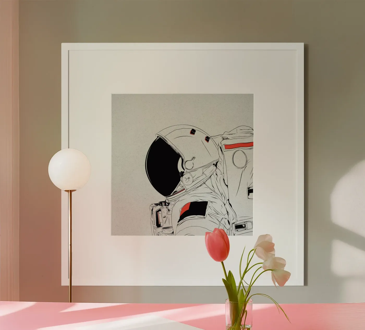 Astro White poster da Cranio Dsgn