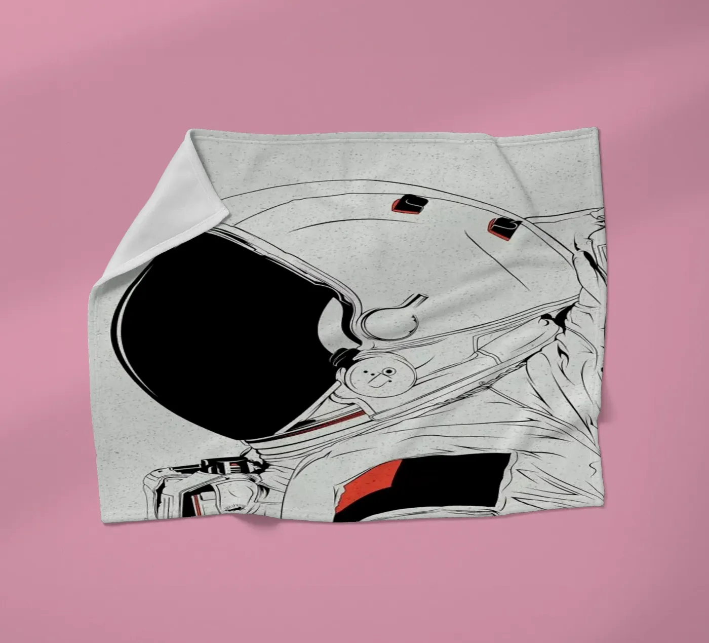 Astro White Fleecedecke von Cranio Dsgn