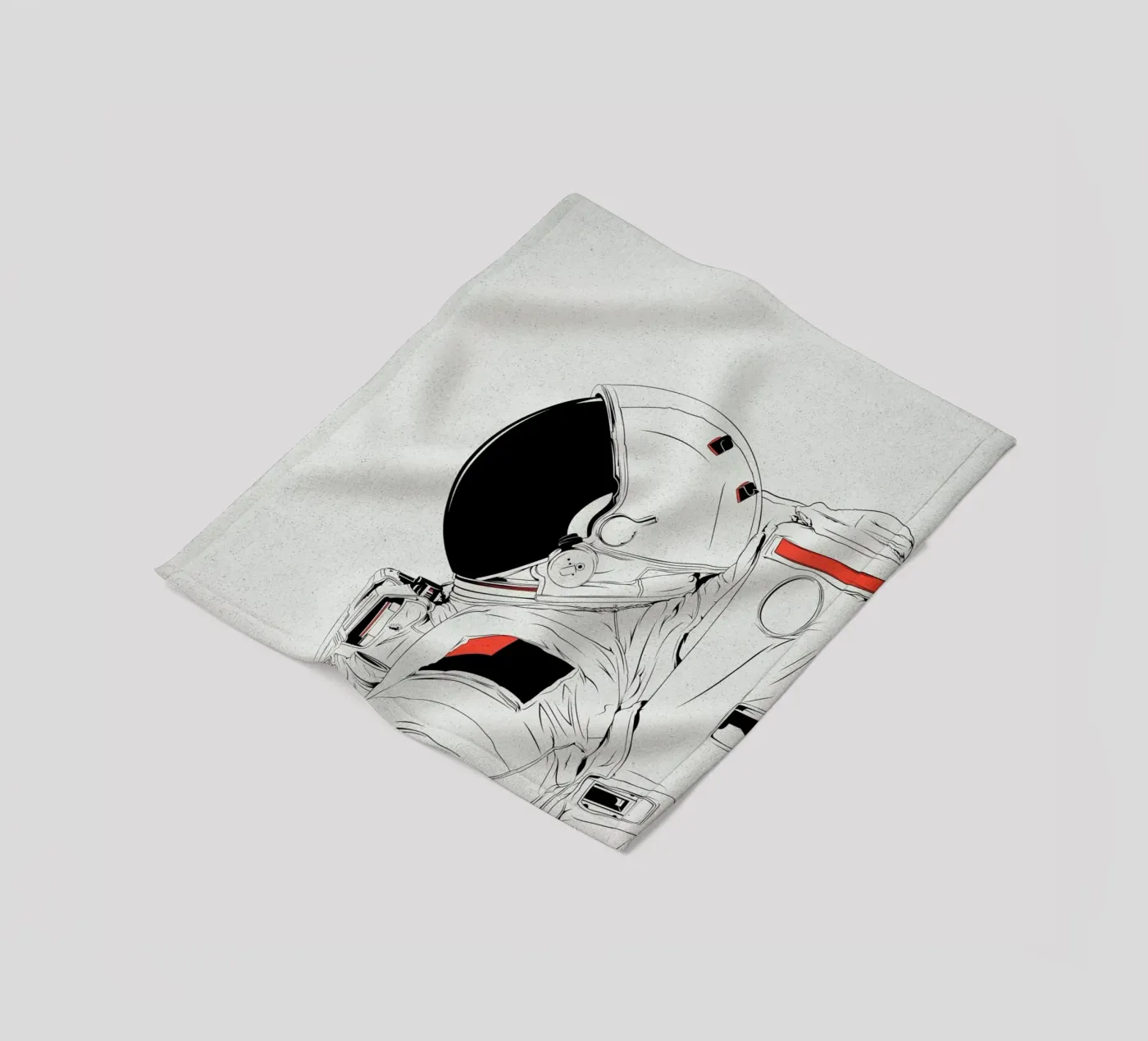 Astro White Fleecedecke von Cranio Dsgn