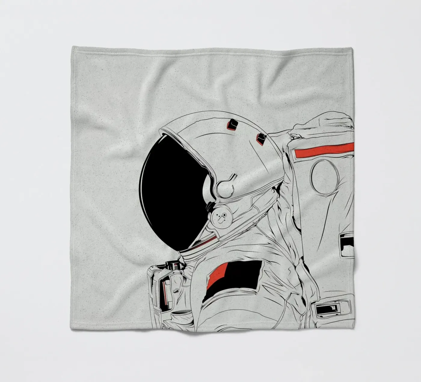 Astro White Fleecedecke von Cranio Dsgn