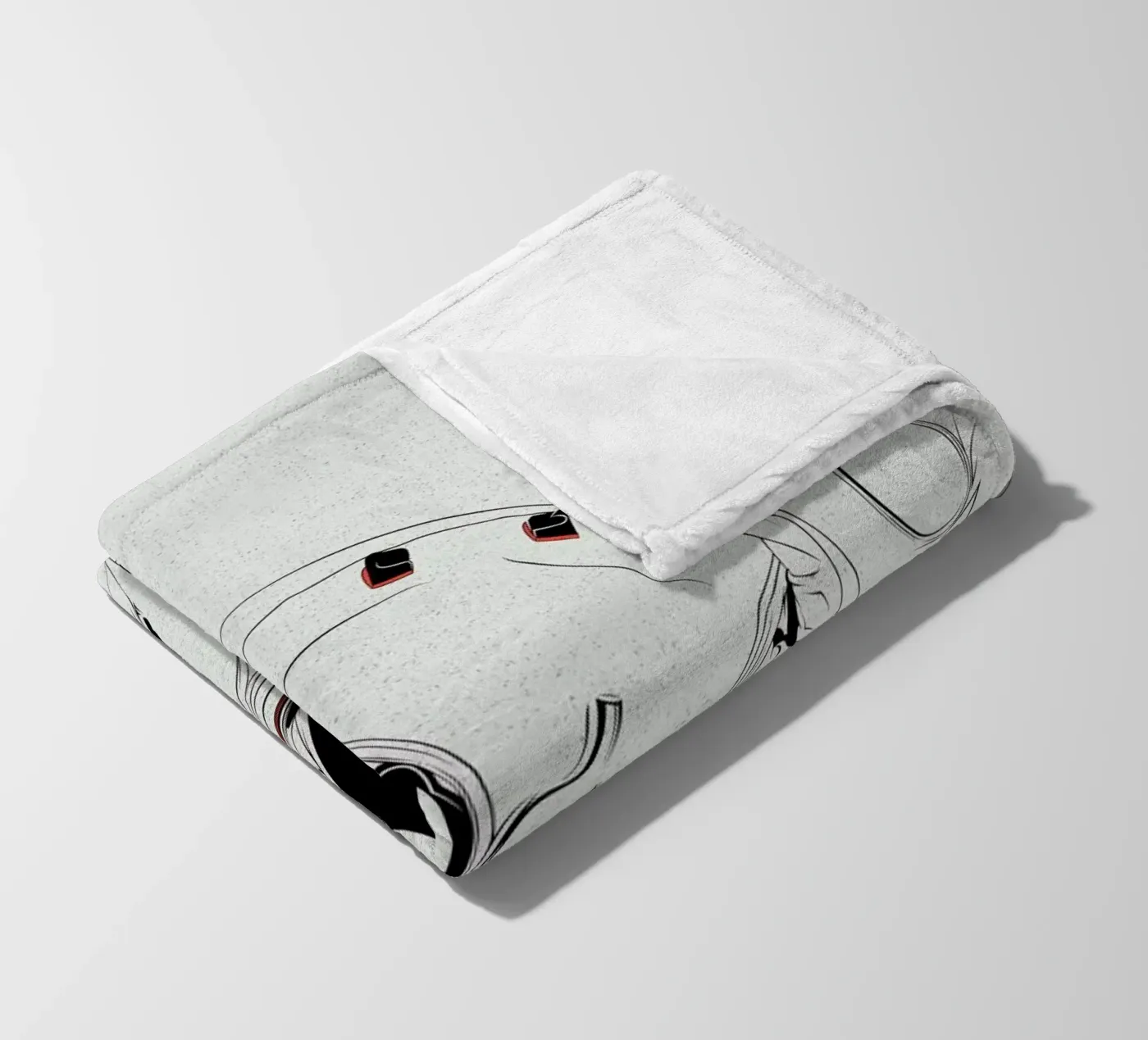 Astro White Fleecedecke von Cranio Dsgn