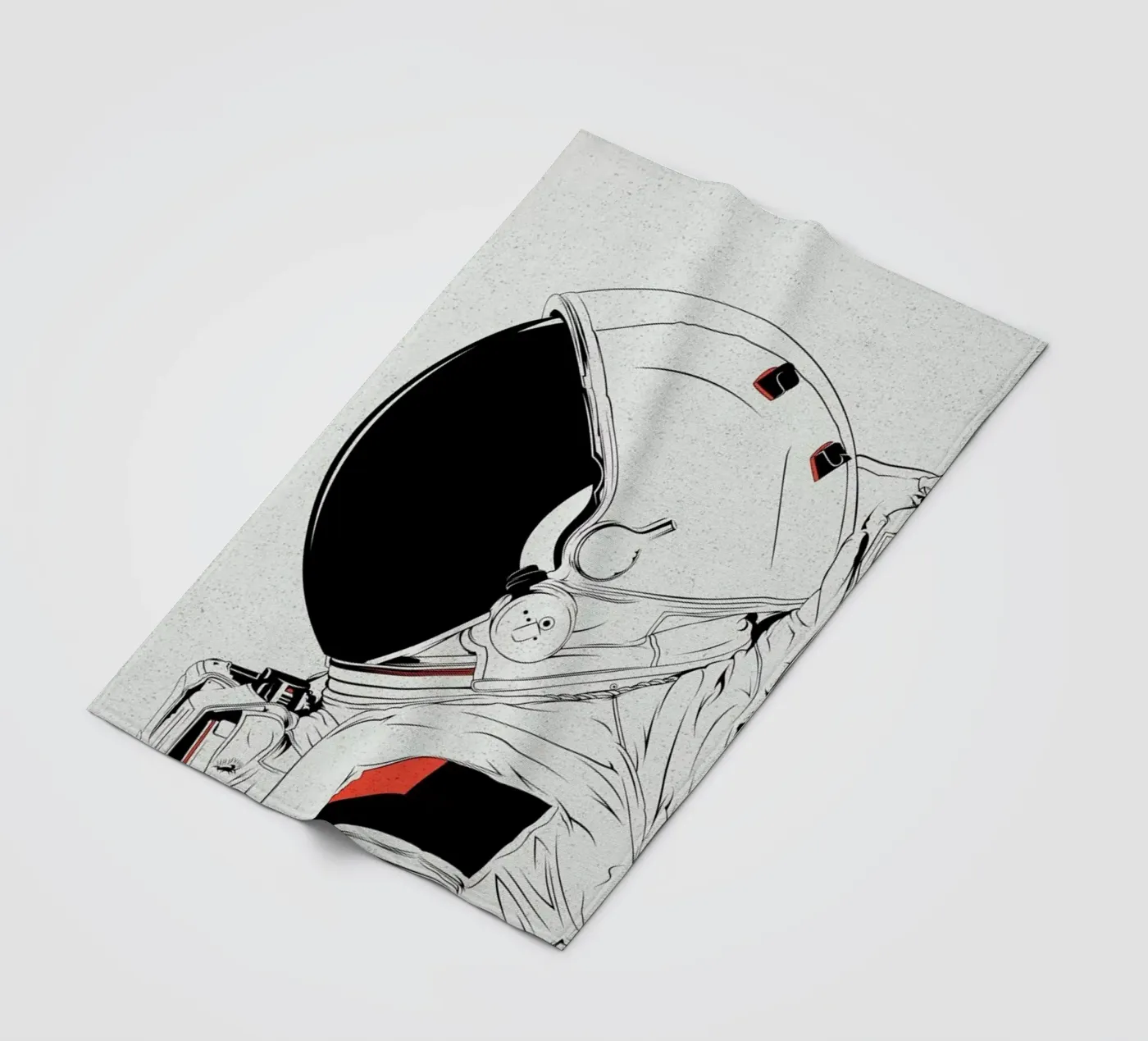 Astro White Fleecedecke von Cranio Dsgn