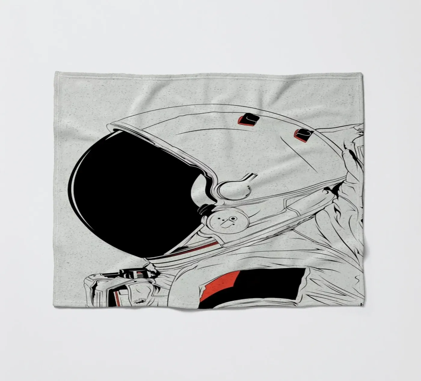 Astro White Fleecedecke von Cranio Dsgn