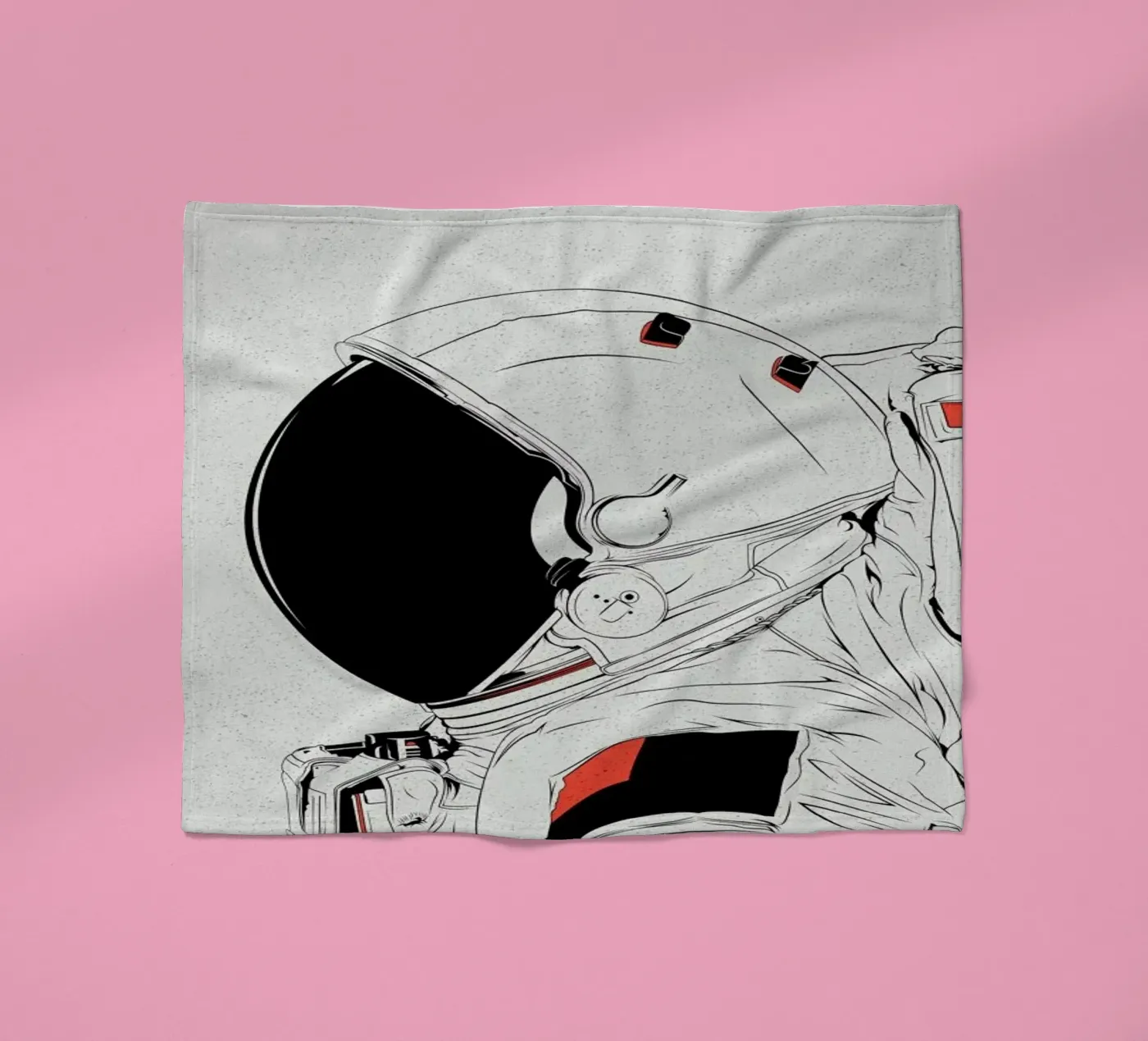 Astro White Fleecedecke von Cranio Dsgn