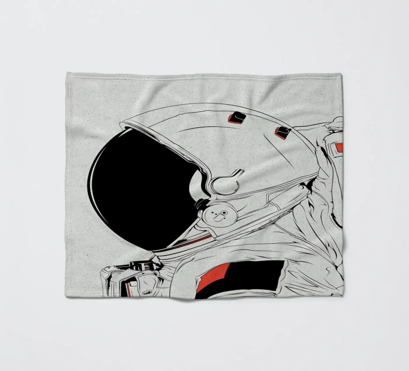 Astro White Fleecedecke von Cranio Dsgn