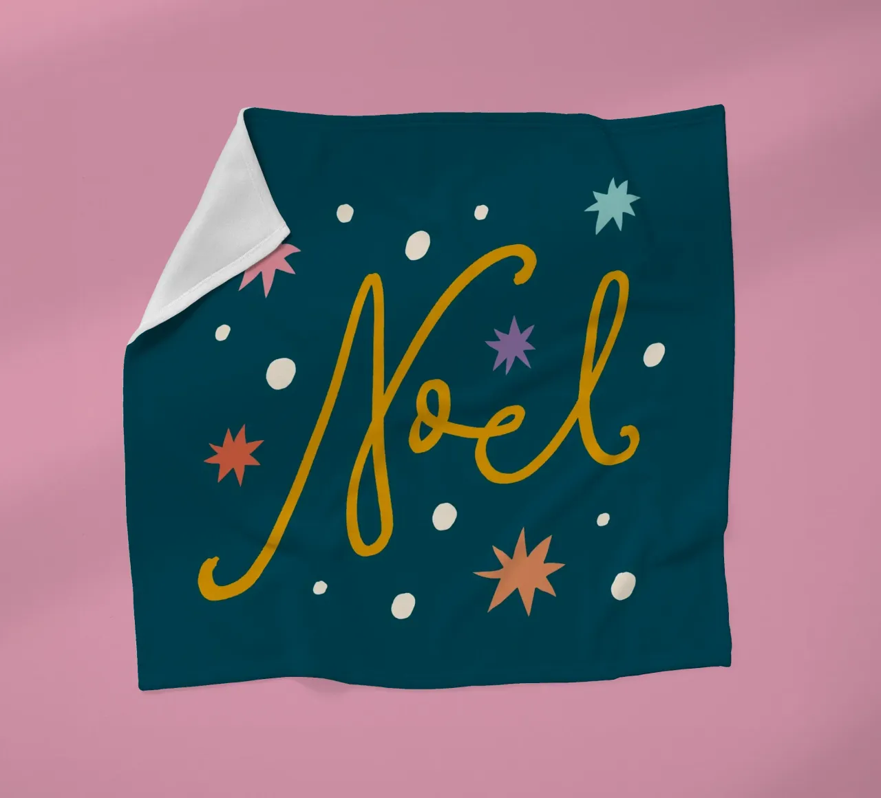 Happy Christmas No 22 coperta in pile da treechild