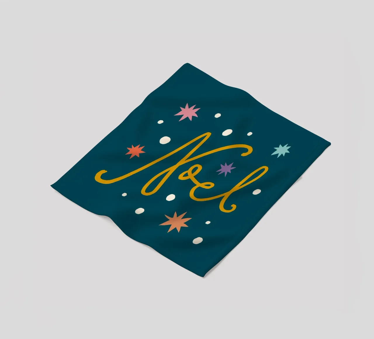 Happy Christmas No 22 coperta in pile da treechild