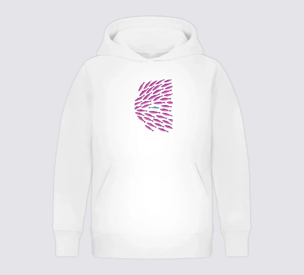 No como los demás - Pop-Art Fischbild sudadera con capucha para niño de KUNSTstück
