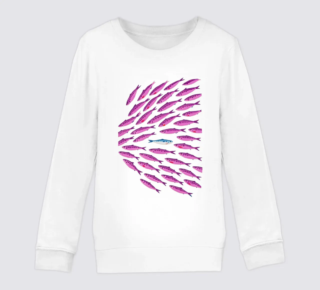 No como los demás - Pop-Art Fischbild sudadera para niño de KUNSTstück