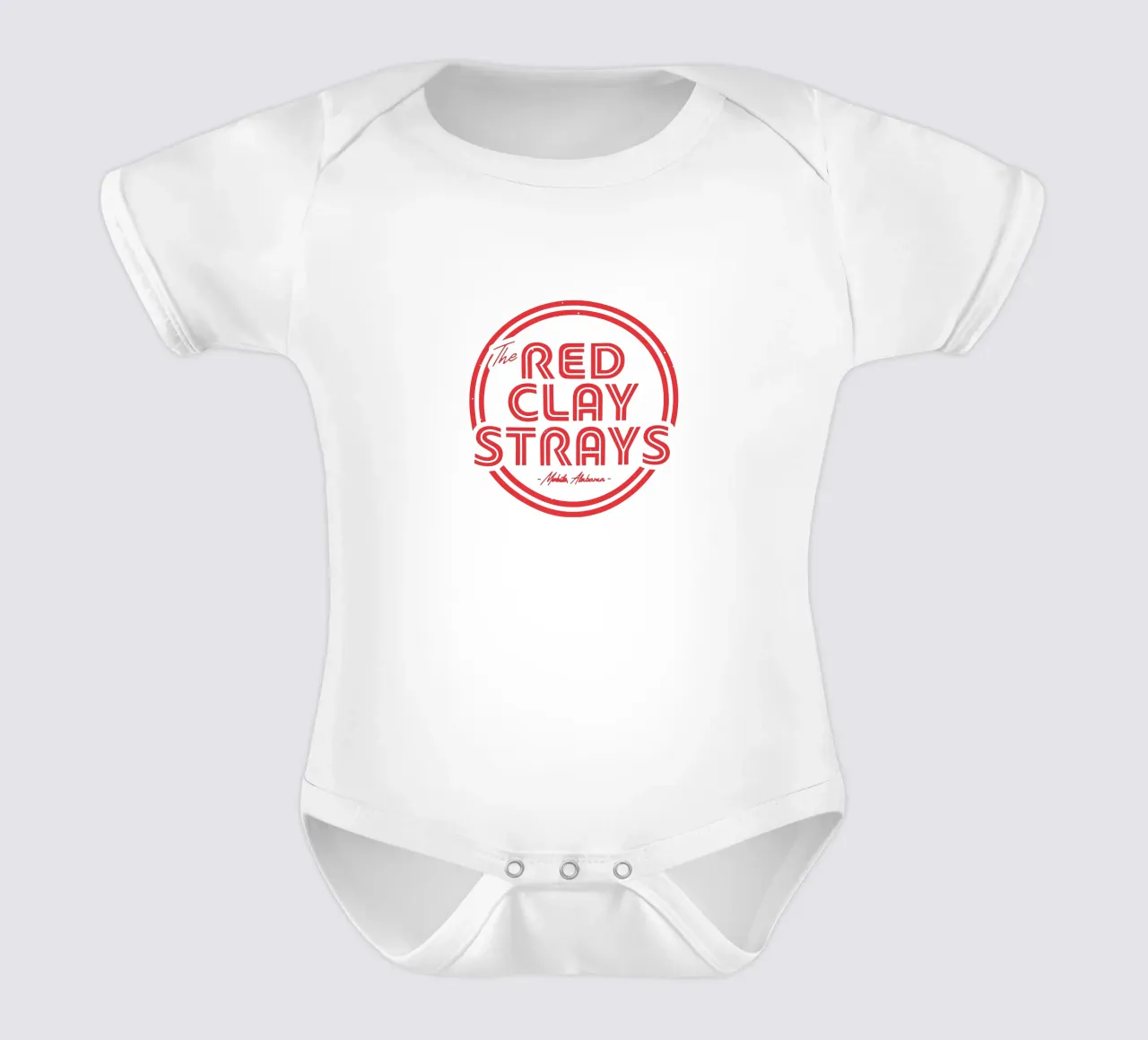 Die Red Clay Starys Kurzarm Babybody von Music Fest