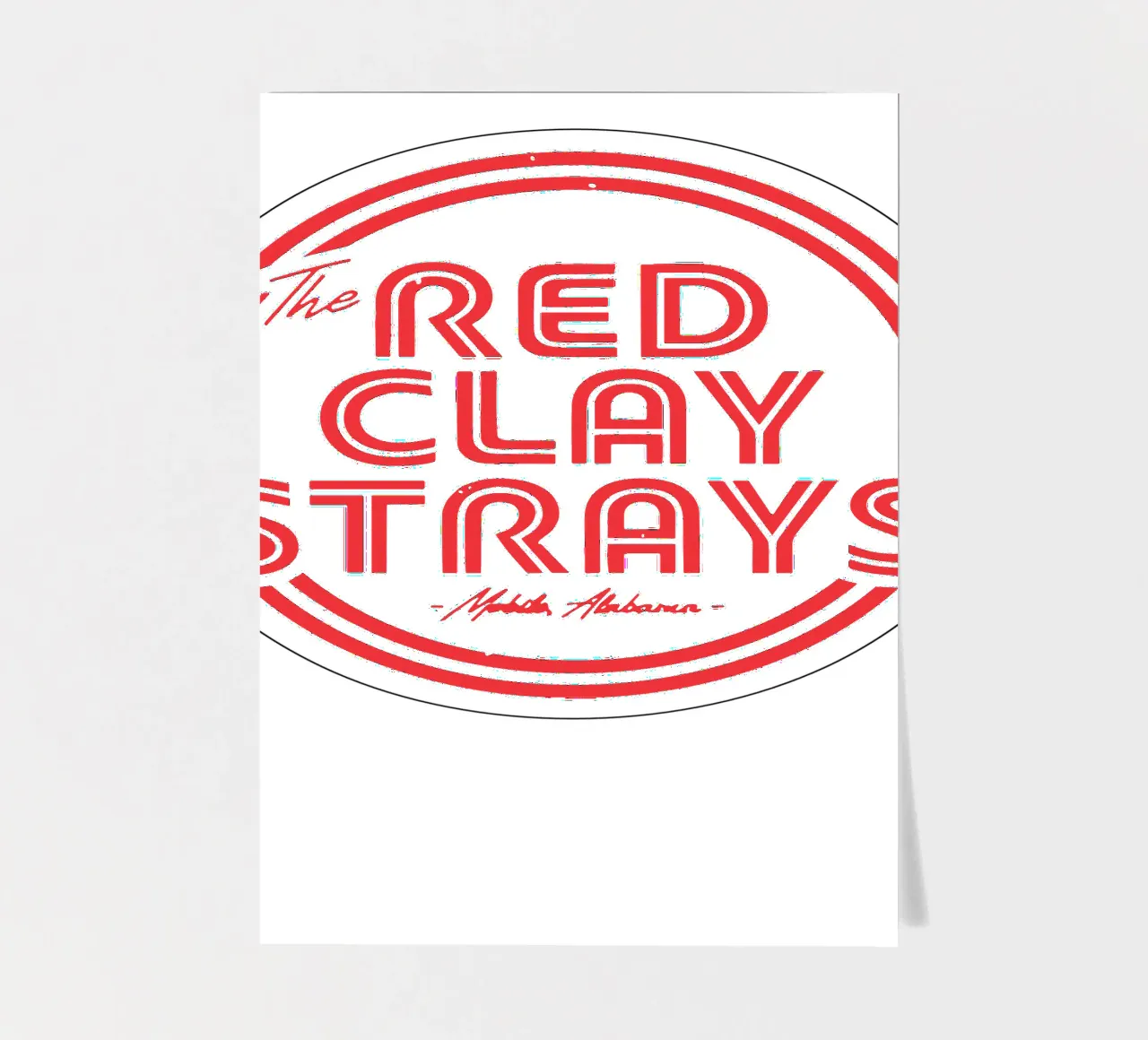The Red Clay Starys sticker sheet by Music Fest