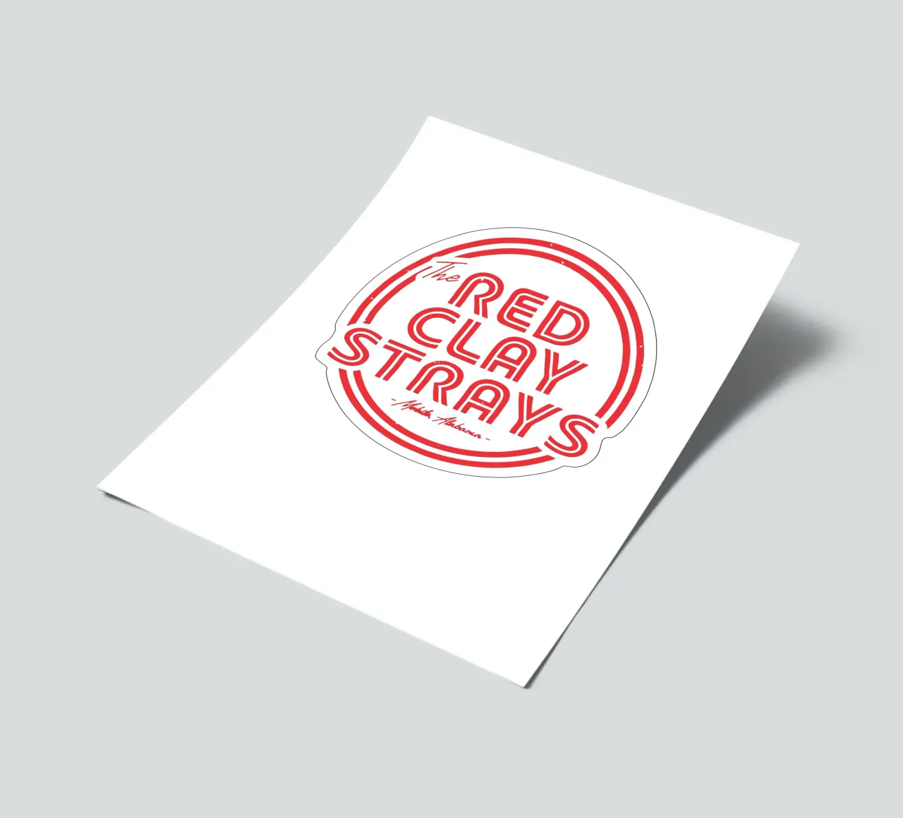 The Red Clay Starys sticker sheet by Music Fest
