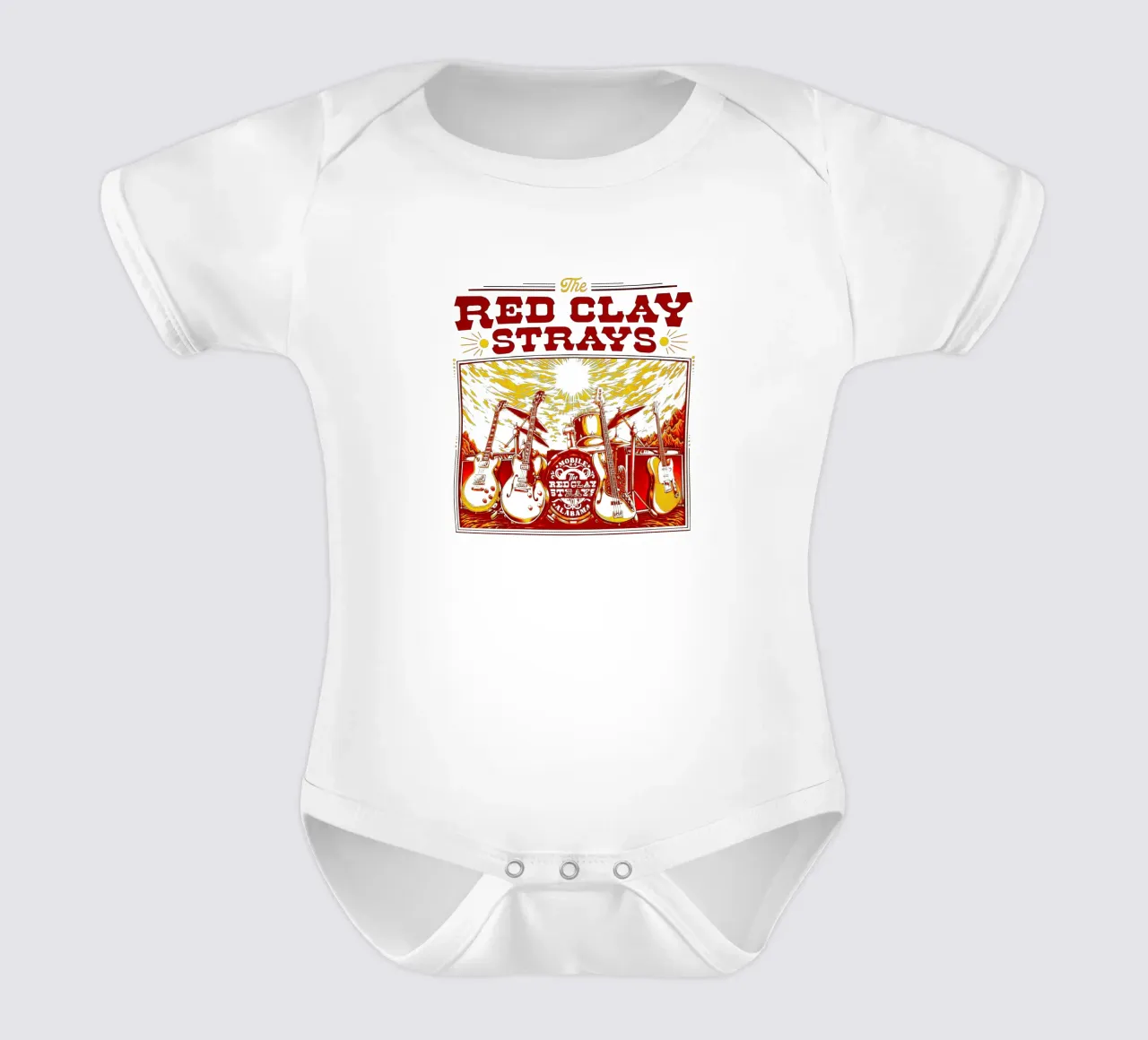 Tour della Rcs Red Clay Band body neonato maniche corte da Music Fest
