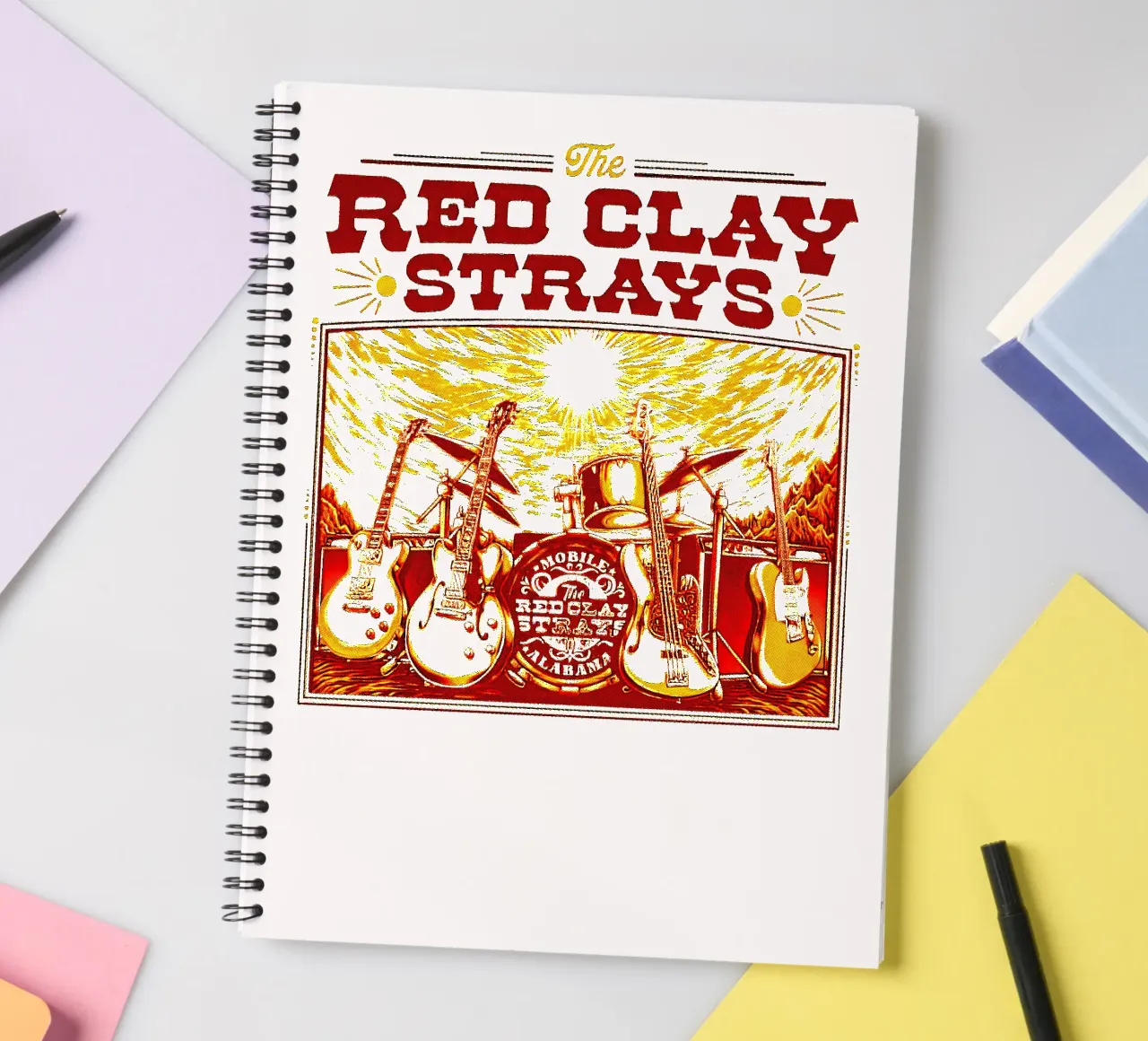 Tour della Rcs Red Clay Band diario ad anelli da Music Fest
