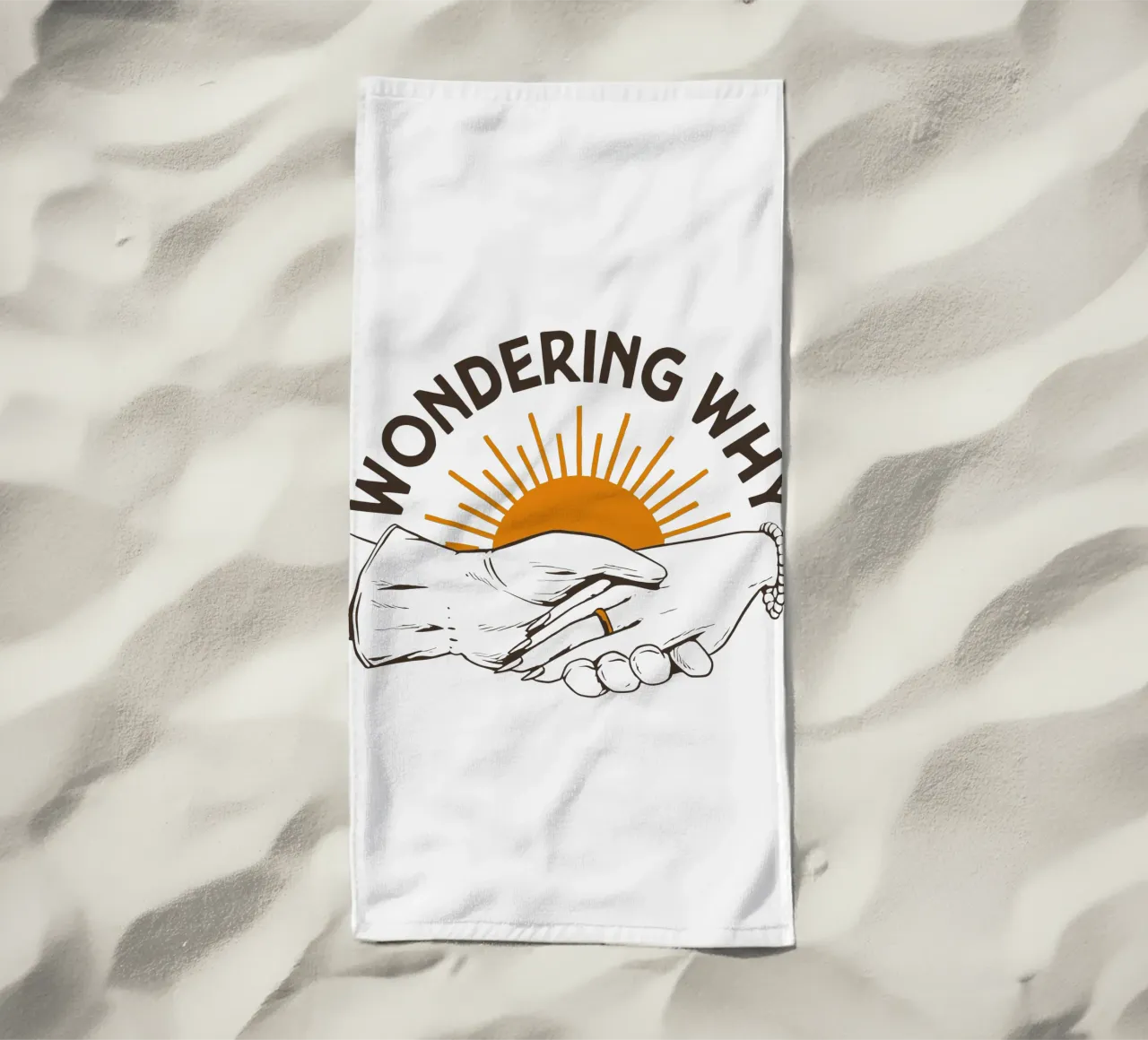 Wondering Why strandhanddoek van Music Fest