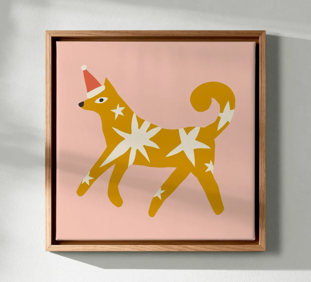 Happy Christmas No 31 tela con Cornice a cassetta da treechild