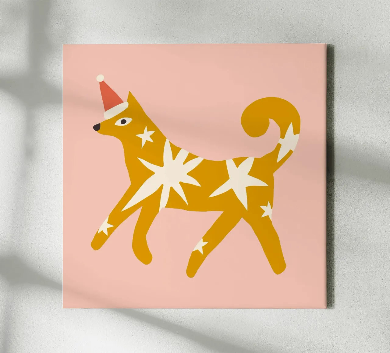 Happy Christmas No 31 tela con Cornice a cassetta da treechild