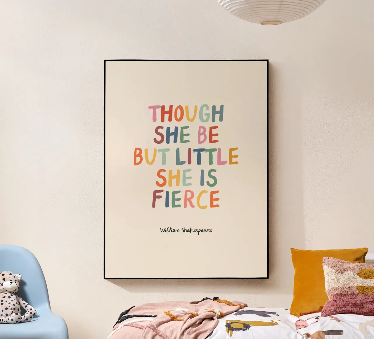 She Is Fierce - Colourful - Nursery & Kids plexiglass da Print52