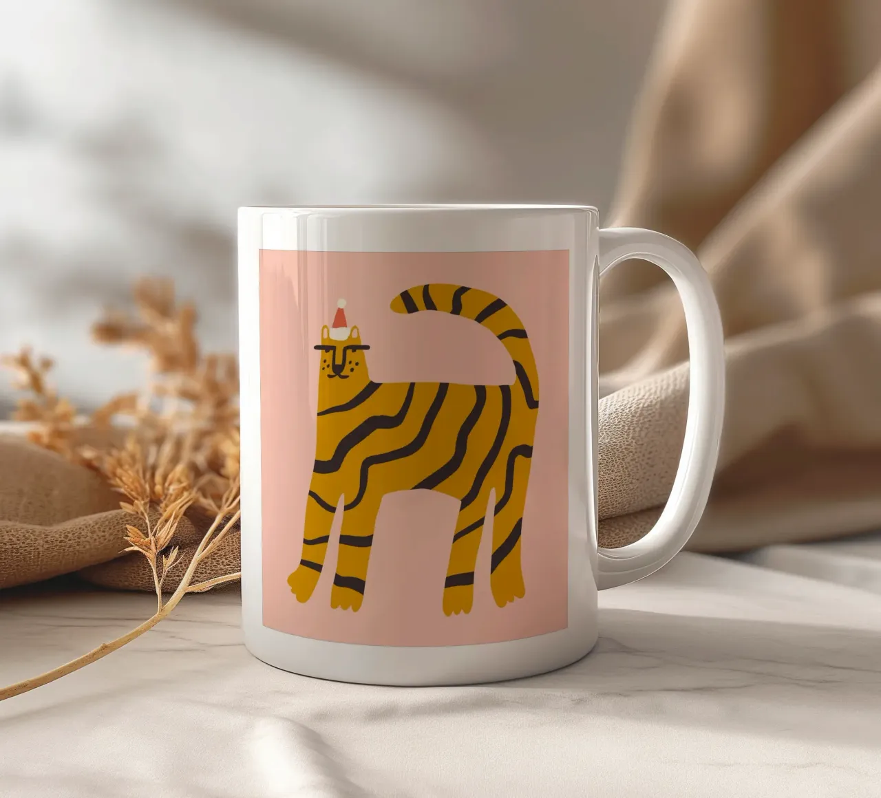 Happy Christmas No 39 ceramic mug by treechild