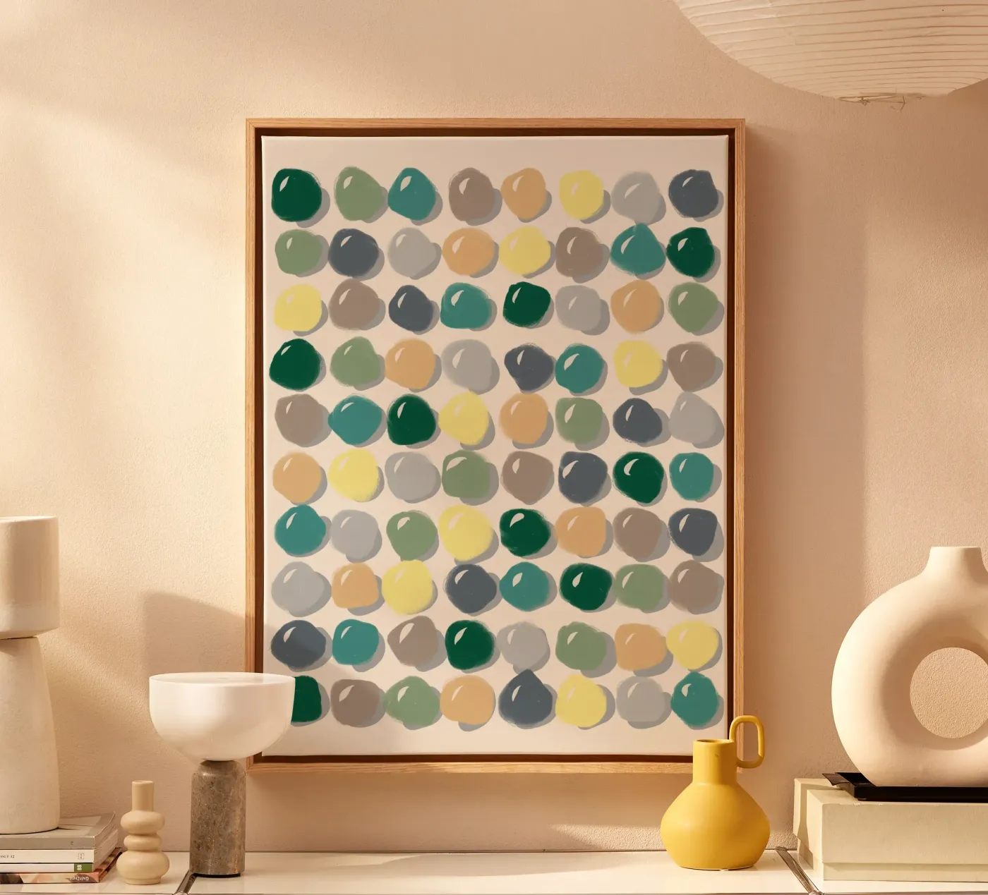 Pebbles canvas by Viola