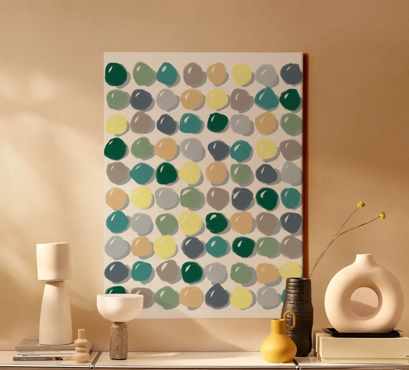 Pebbles canvas by Viola