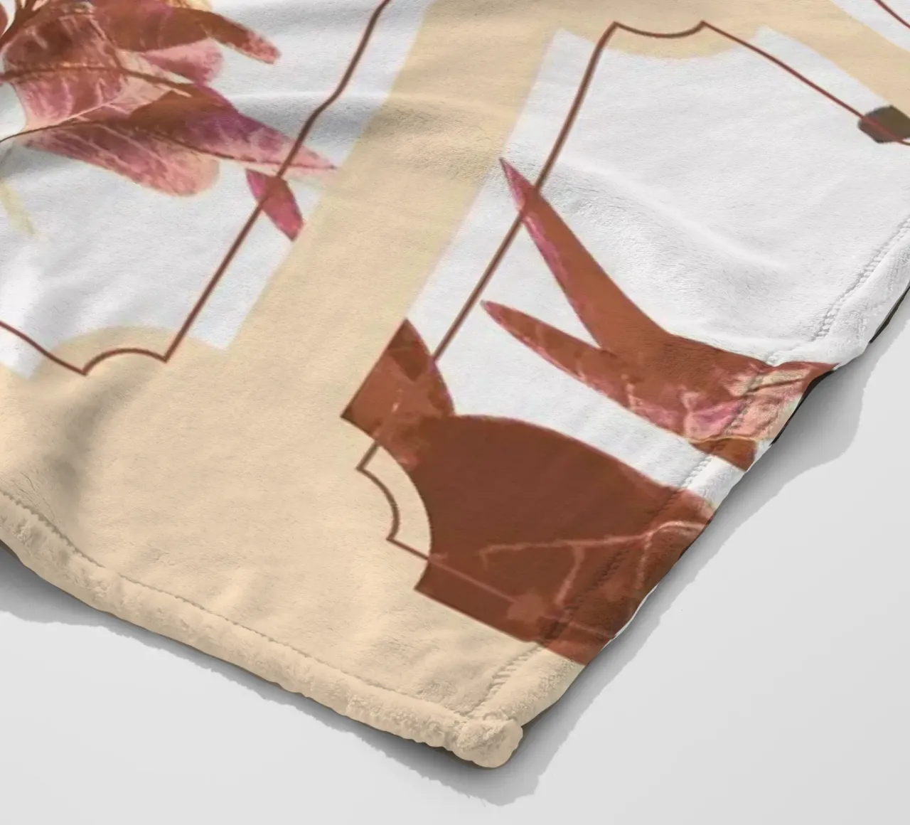 Fascino retrò a forma di foglia coperta in pile da KHouse Studio