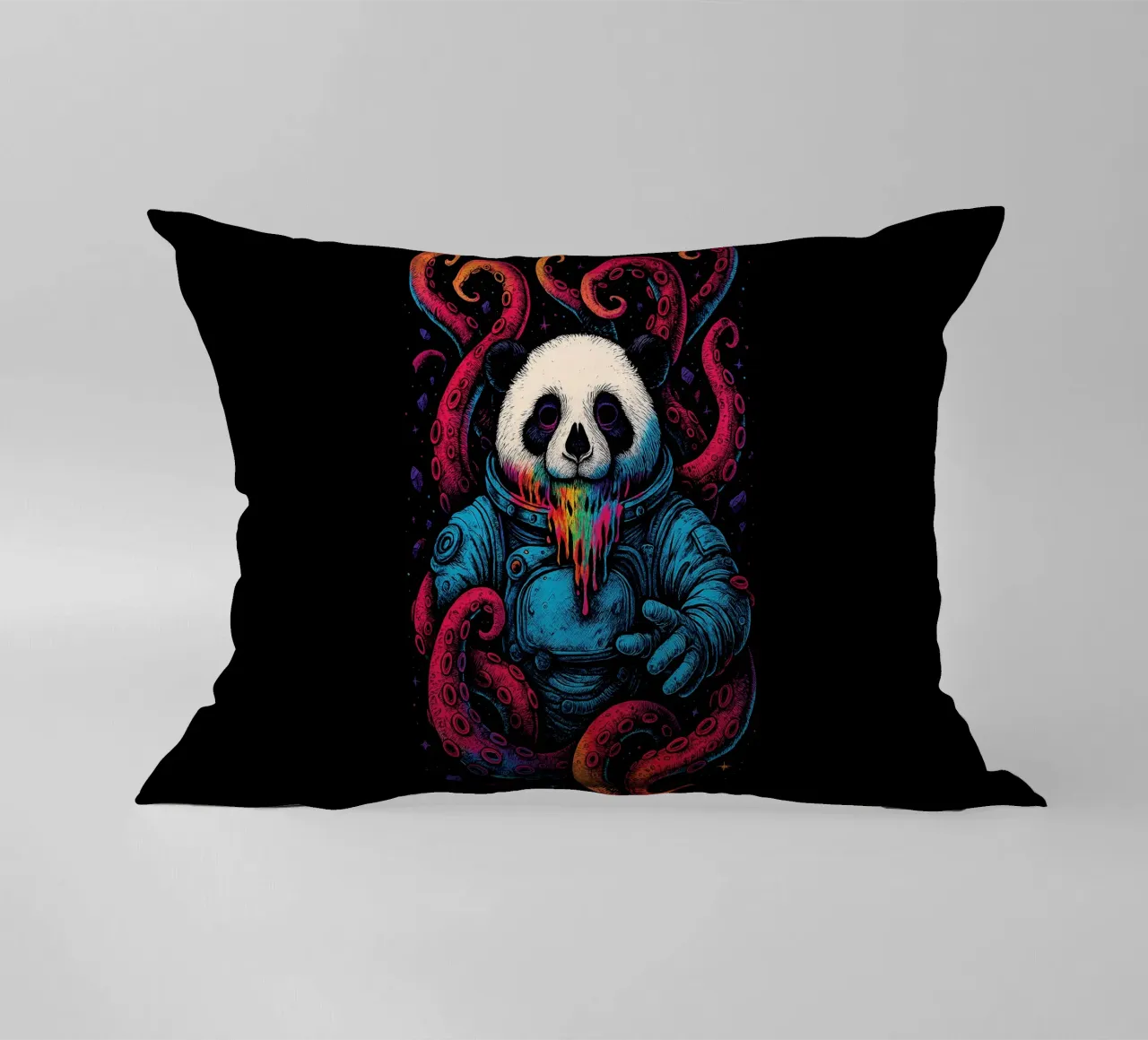 Cosmic Panda Kraken cuscino da BadrBrand