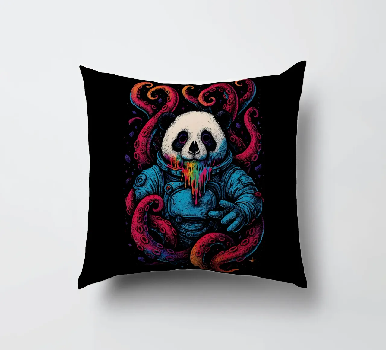 Cosmic Panda Kraken cuscino da BadrBrand