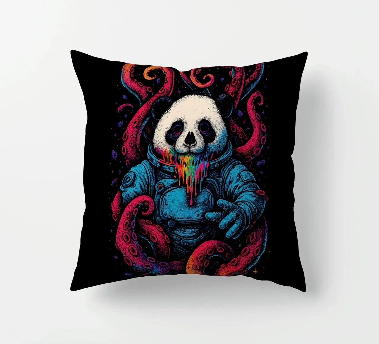 Cosmic Panda Kraken cuscino da BadrBrand