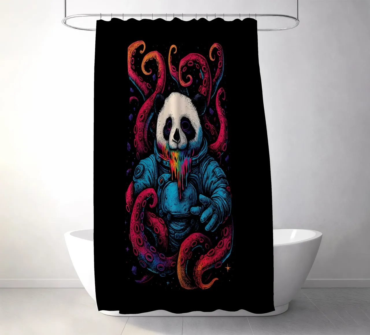 Cosmic Panda Kraken tenda da doccia da BadrBrand