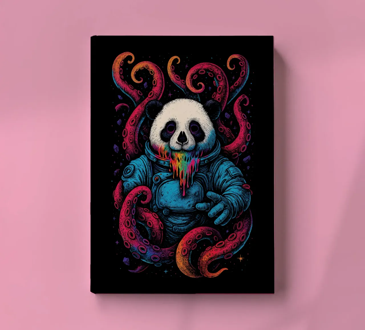 Cosmic Panda Kraken notebook by BadrBrand