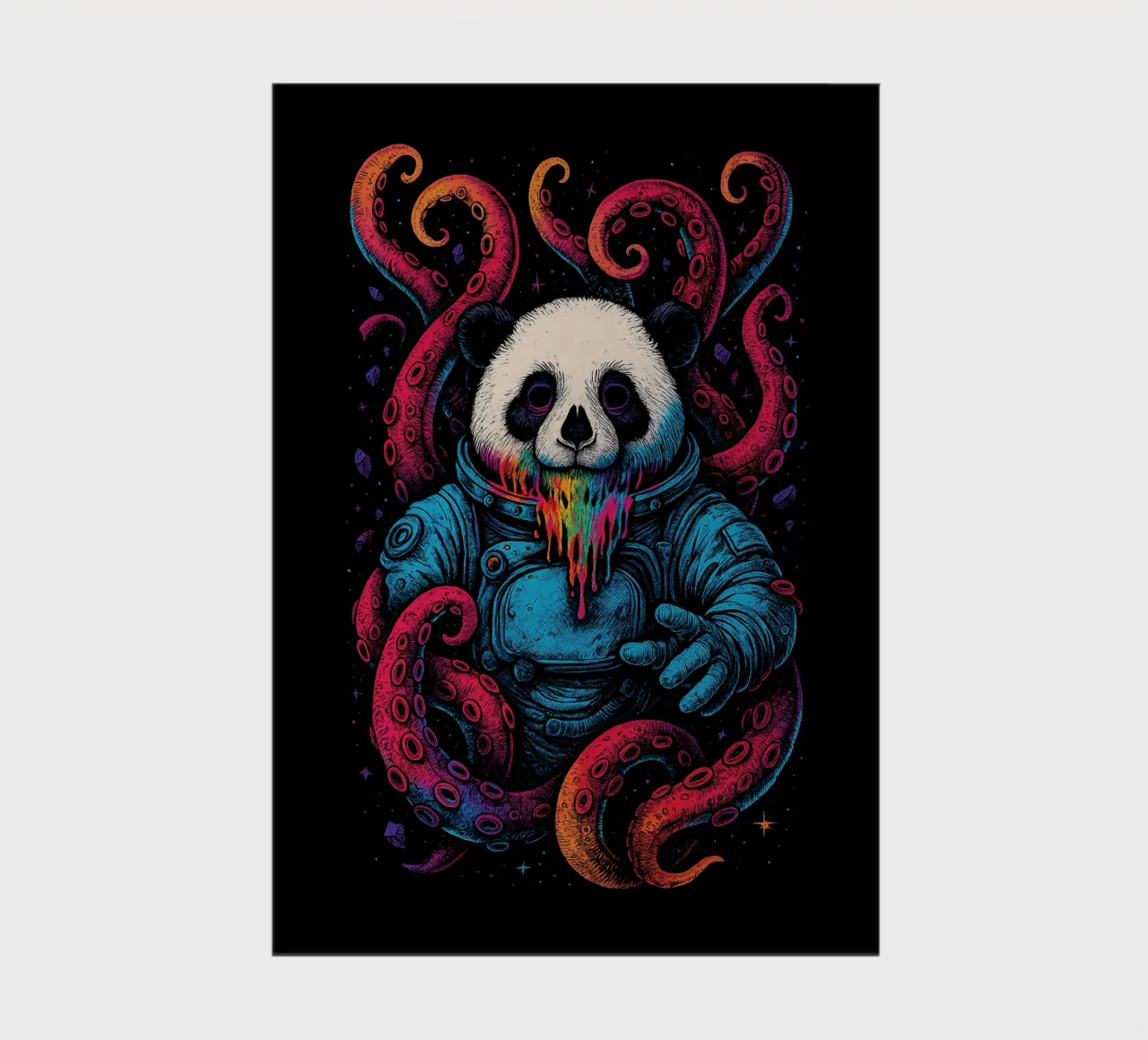 Cosmic Panda Kraken notebook by BadrBrand