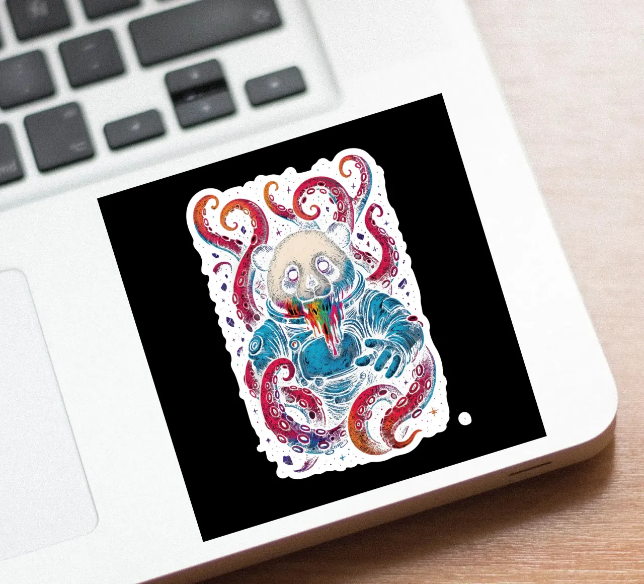 Cosmic Panda Kraken sticker by BadrBrand