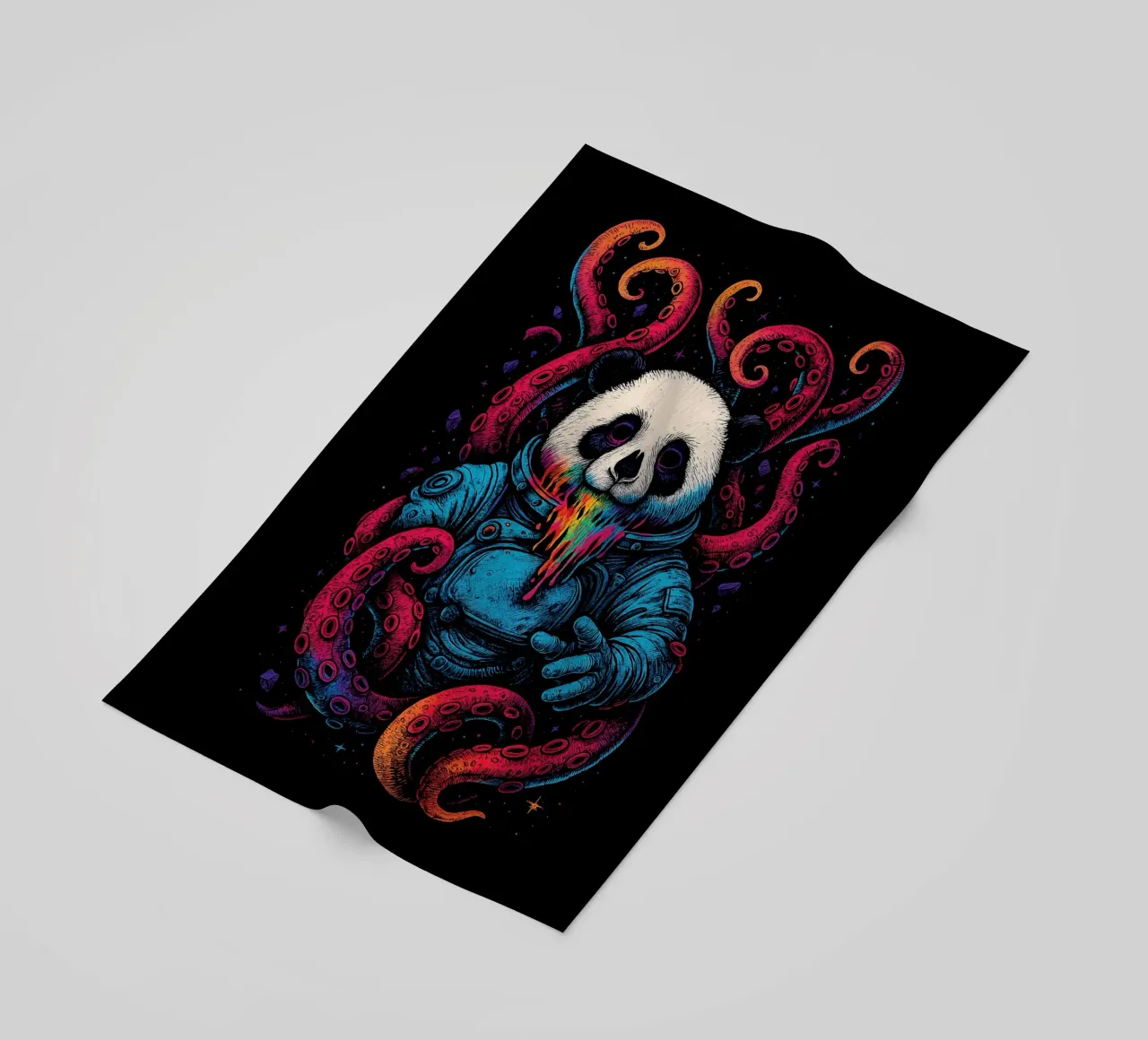 Cosmic Panda Kraken telo mare da BadrBrand
