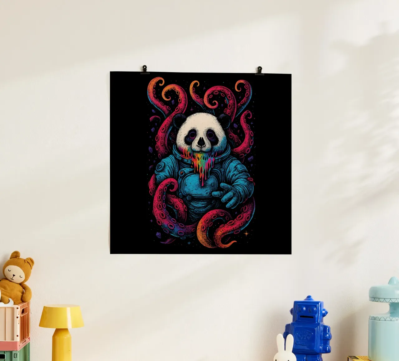 Cosmic Panda Kraken carta hahnemühle da BadrBrand