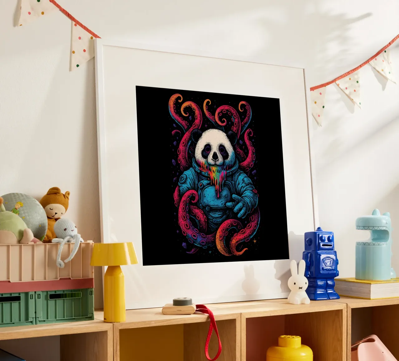 Cosmic Panda Kraken carta hahnemühle da BadrBrand
