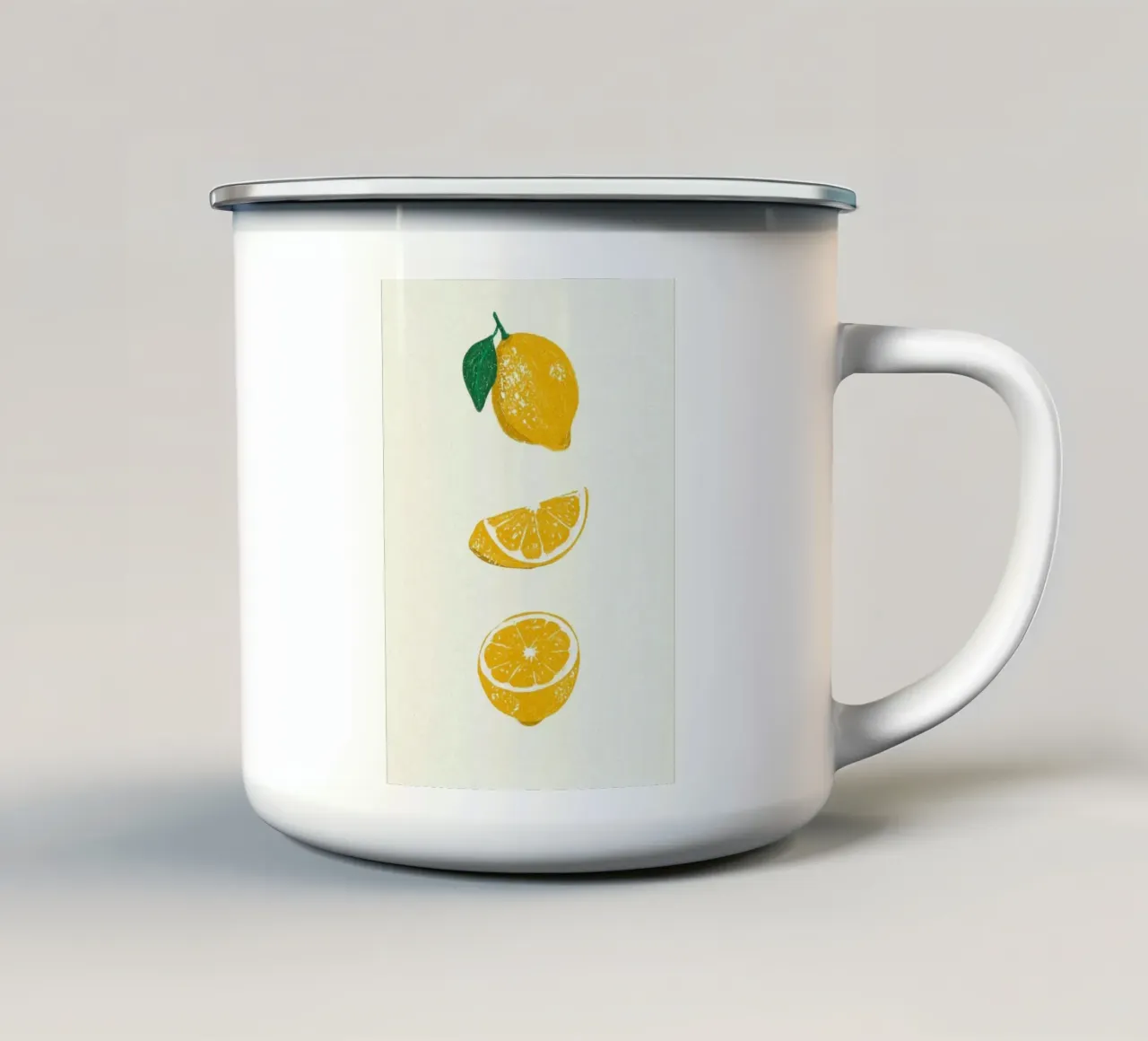 fetta di agrumi al limone tazza in smalto da Abigail Ellis
