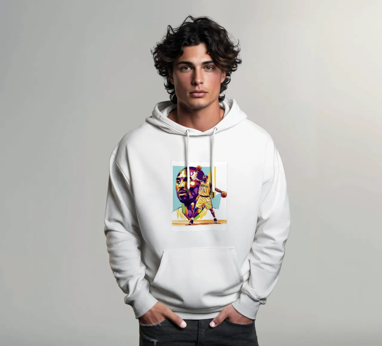 Kobe Bryant-WPAP art 1 felpa con cappuccio da Hantamrata