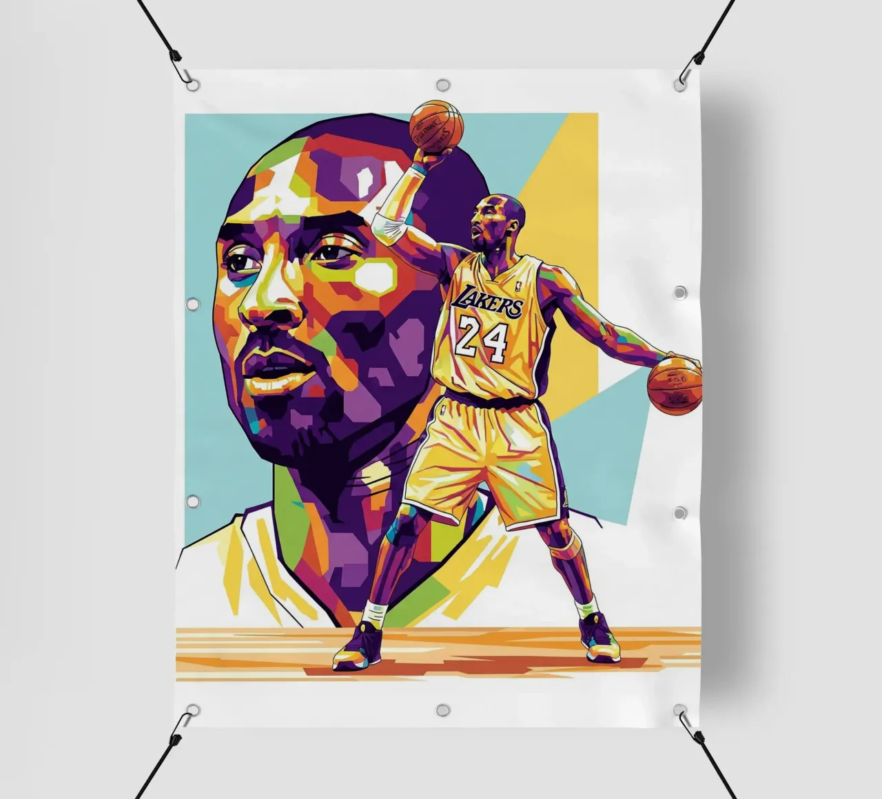 Kobe Bryant-WPAP art 1 telo in pvc da Hantamrata