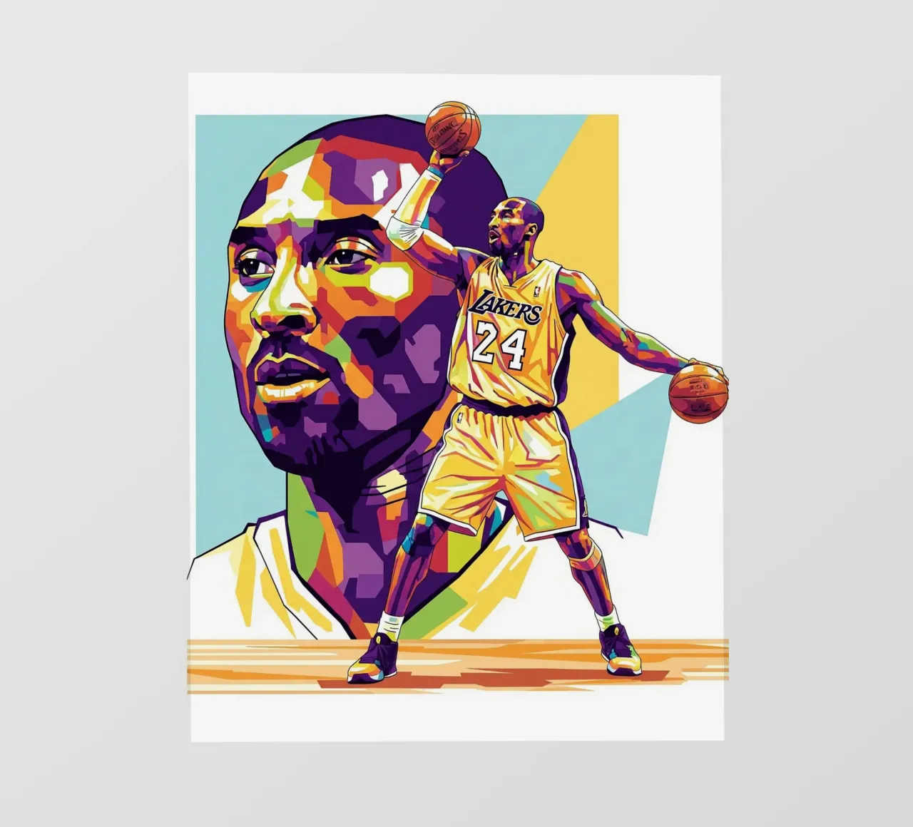 Kobe Bryant-WPAP art 1 telo in pvc da Hantamrata