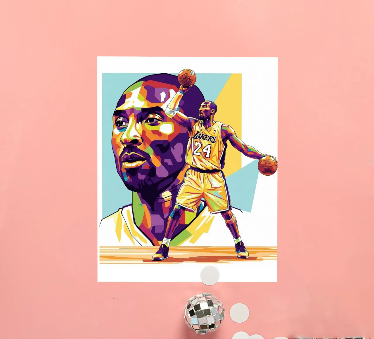 Kobe Bryant-WPAP art 1 adesivo da Hantamrata