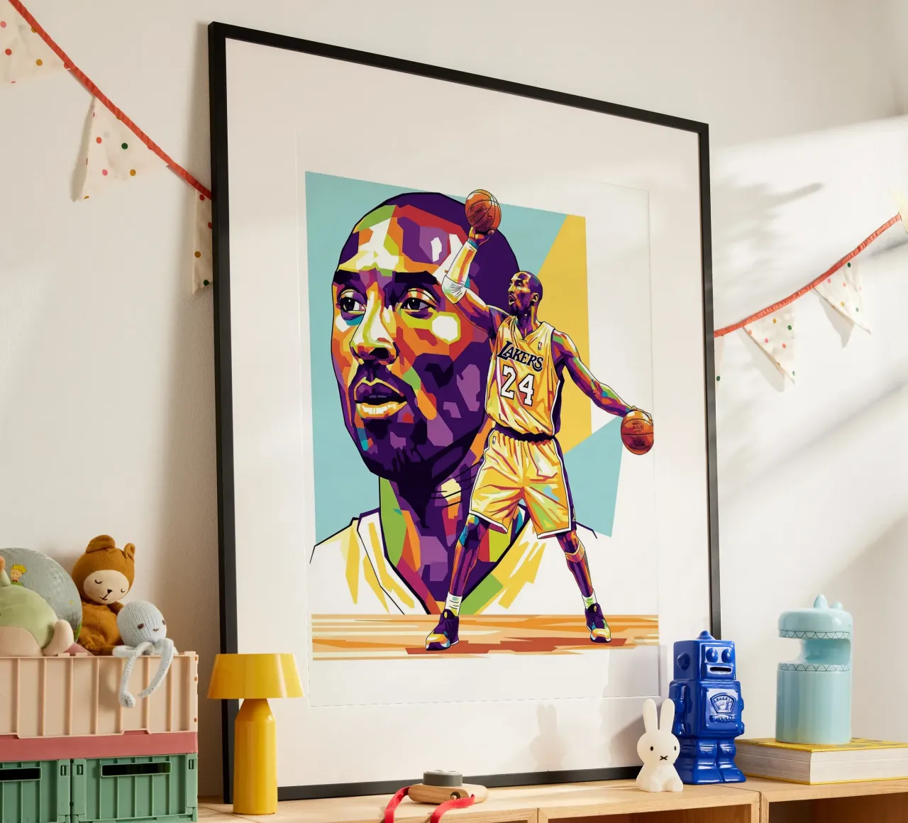 Kobe Bryant-WPAP art 1 carta hahnemühle da Hantamrata