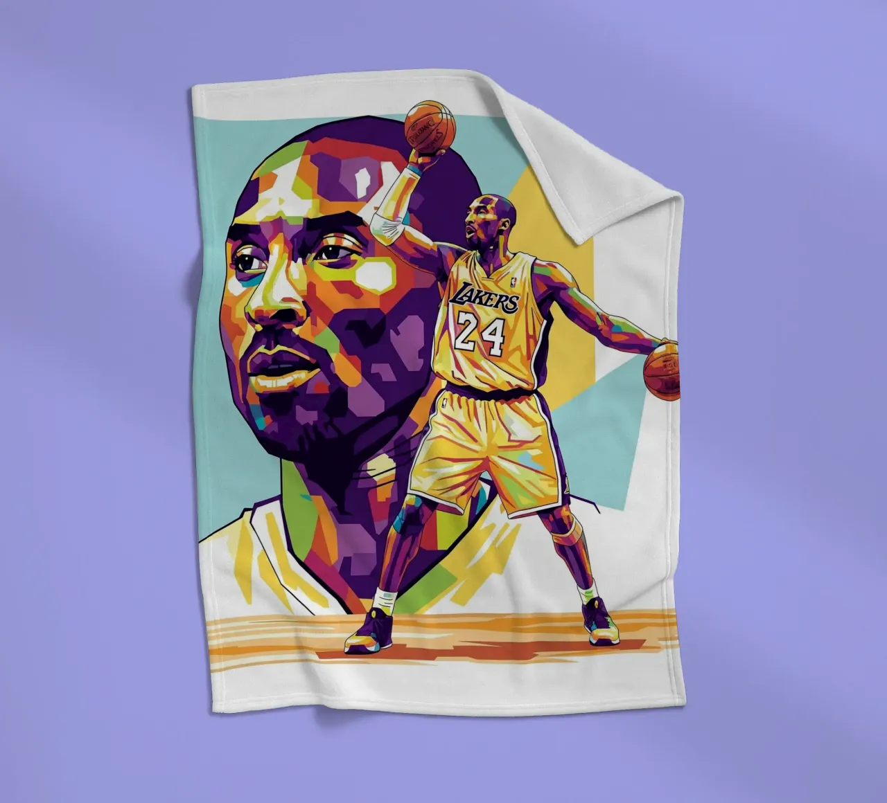 Kobe Bryant-WPAP art 1 coperta in pile da Hantamrata