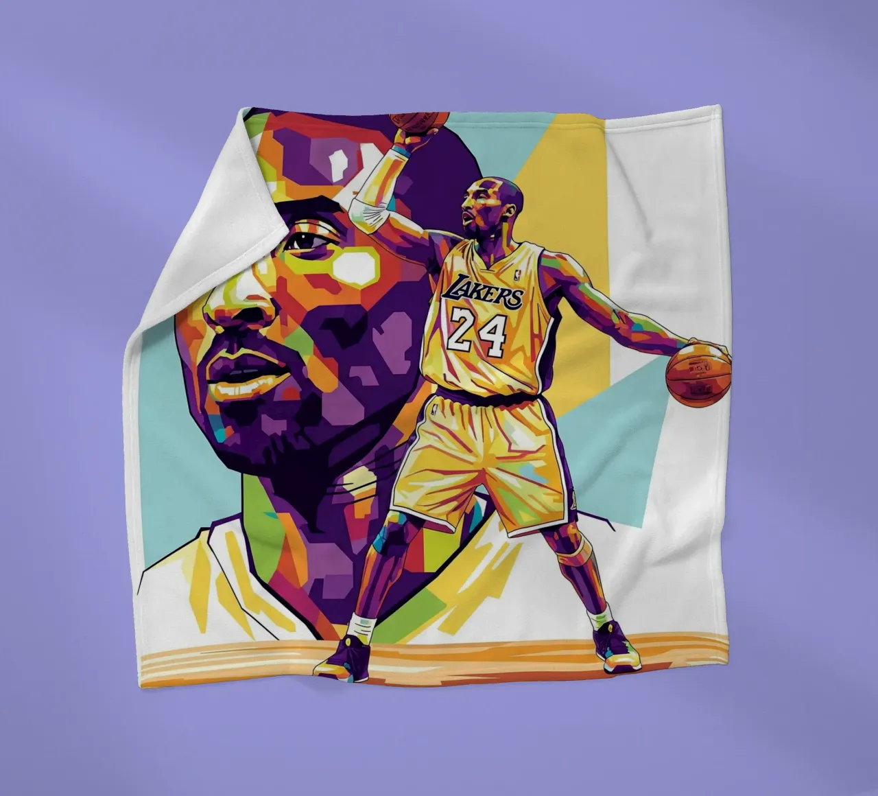 Kobe Bryant-WPAP art 1 coperta in pile da Hantamrata