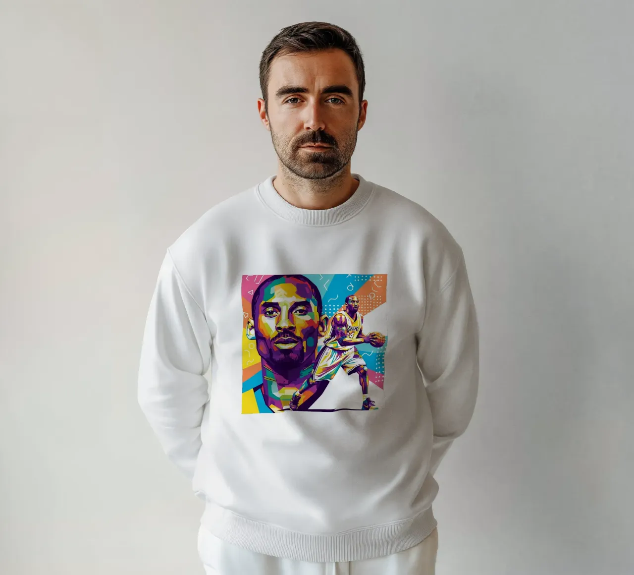 Kobe Bryant-WPAP art 2 felpa da Hantamrata